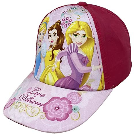 Disney Princess Visir Hatt, Sommar Barnmössa, Justerbar, fuchsia, 52