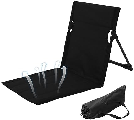 COMFOLIVING Strandkorb | Tragbarer Strandmatten-Loungesessel - Wasserdichter, klappbarer Strandstuhl mit Verstellbarer Rückenlehne für Garten, Terrasse, Reisen, drinnen und draußen