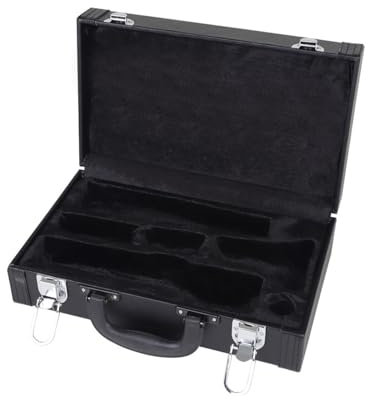 Klarinettenkoffer Klarinette Gigbag Schwarz Ledertasche Klarinette Leder Aufbewahrungstasche Musikinstrument Zubehör Klarinette Tasche Etui