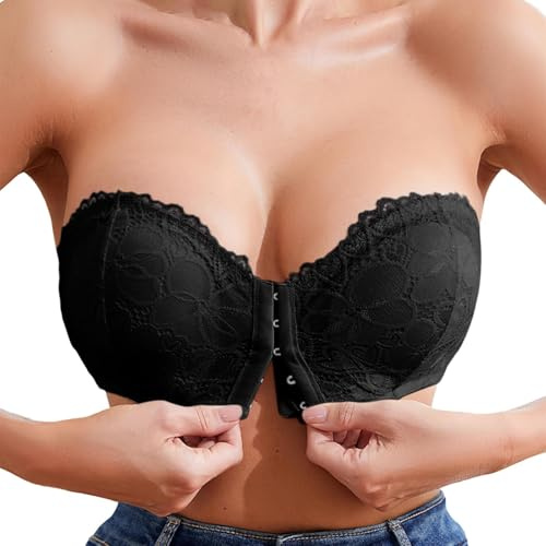 Générique Soutien Gorge Bandeau Soutiens-Gorge Femme Invisible Brassiere Soutien-Gorge À Bretelles Larges sans Armatures Push-Up Grande Taille Maintien Ferme Push Up avec Armature Minimiseur