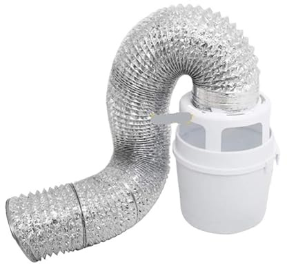 3-i-1-ventilationsset for inomhustorktumlare, luddfångare, vatten med ventilationsslang for torktumlare