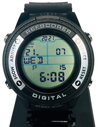 Digital NEW v2.021 Football Soccer Referee Watch - Record The Score of The Game! and now Interchangeable Customisable Top Rings/Bezels! - (sold separately in packs of 5)