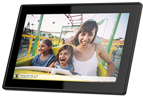 Feelcare 15.6 Inch 16GB WiFi Picture Frame with FHD 1920x1080 IPS Display,Touch Screen,Send Photos or Small Videos from Anywhere in The World, Wall Mountable, Portrait and Landscape(Black)