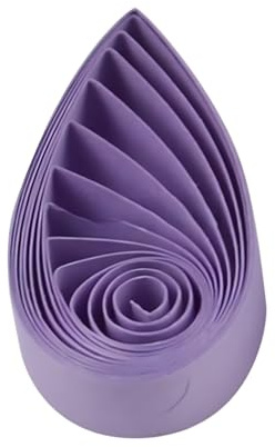 ODETOJOY Quilling pappersremsor 3 mm papper kvilling set 120 st quilling remsor 1/8 tum enfärg stjärna origami papper gör-det-själv hantverk (lavendel)