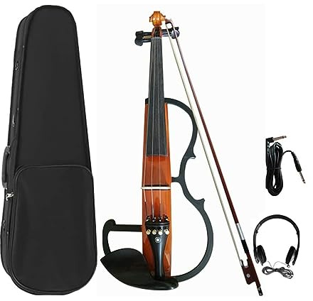 Premium 4/4 fullstor elektronisk fiol, handgjord, tyst lönnkropp, professionell scenföreställning, för vuxna, nybörjare, musikinstrument och DJ:ar
