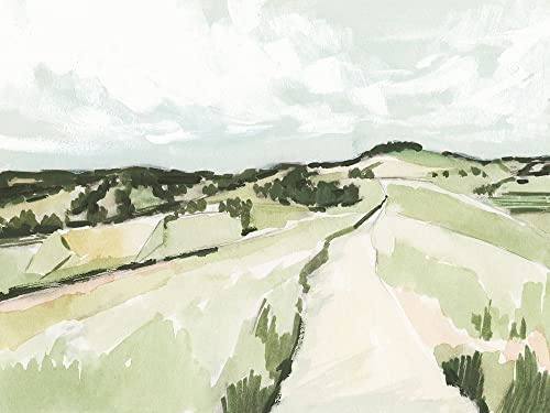 Rolling Pastures Sketch II Poster Print - Victoria Barnes (36 x 24)