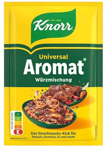6 x100 g Knorr Aromat Universal-Würzmittel Streuer im praktischen Nachfüllbeutel