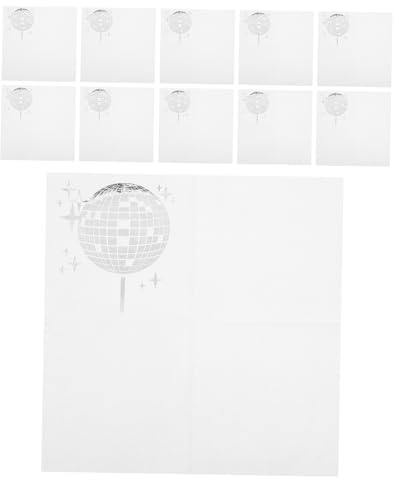 GALPADA 40pezzi Tovaglioli Forma di Palla da Discoteca Quadrati Assorbenti per Decorazioni Vintage Forniture per Feste di Compleanno Capodanno Shower Anniversari e Matrimoni