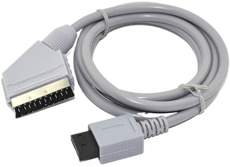 For Scart-kabel Video HD HDTV-kabel, for Wii for videospel, for Wii for Pal-version, for EU-version