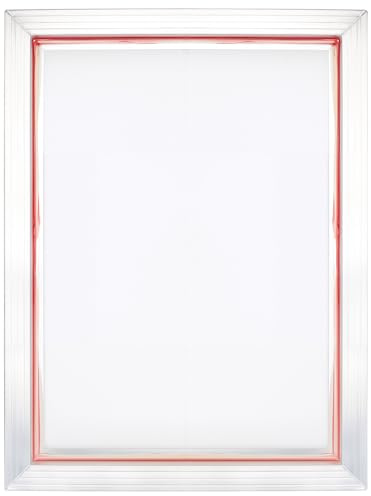 SINJEUN Cornice serigrafica in alluminio, 30 x 40 cm, A3, con 110 tessuto a rete bianco per serigrafia, stampa tessile