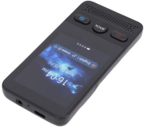 TIKATARER Appareil de Traduction Vocale, écran de 2,8 Pouces, Traducteur WiFi Hors Ligne en Ligne, Prise en Charge de l'enregistrement de Photos, 160 Langues, Traduction Vocale Instantanée