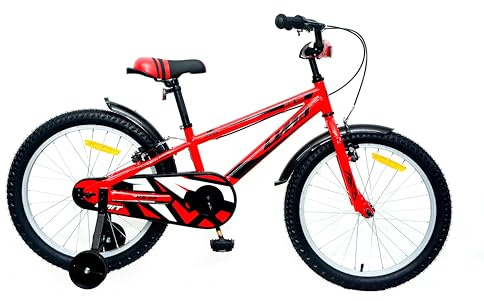 DEPORBIKES Bicicleta 20 Pulgadas niño | Bicicleta niño 6-10 años + Frenos V-Break + Estabilizadores + Cuadro Acero | Segura y Resistente