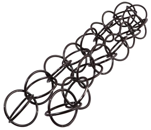 Mikikit Catena da Pioggia in Rame Nero 1m per Drenaggio Invernale, Elegante e Decorativa per Grondaie di Ville e Spazi Verdi Suono Silenzioso