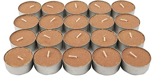 Velas de Té Aromáticas Velas perfumadas - Canela en Rama Pack 20 Velas