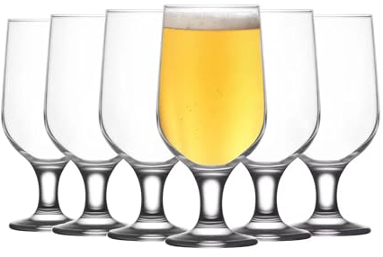 TRESV Set de 6 Copas de Cristal de 375cc, Copas de Cocktail de Cristal, Copas para Batidos y Cóctel, Aptas para Lavavajillas (375cc)