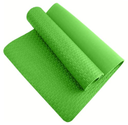 ProBytes Yoga/Exercise/Pilates/Gym Mat - 183 x 61 x 0.7 cm, NBR Non-slip Rubber Foam, Aerobic, Gymnastic, Workout, Meditation, Fitness, Camping, Home, Protect floor, Knee/Joint Cushion - Green