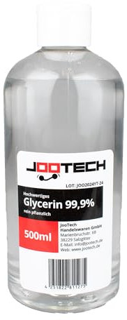 JooTech Glycerin 500ml - 99,9% rein pflanzlich