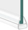 Duschdichtung für Duschtüren, 200cm Ersatzdichtung für Dusche, U-Form Duschtürdichtung, Dichtung für 6/8/10/12mm Glasdicke Glastür Duschwand Badewanne Duschkabine Wasserabweiser (10 mm)