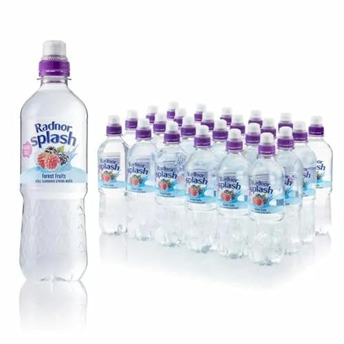 Radnor Splash Forest Fruits Still Flavoured Spring Water – 24 x 500ml – Sugar-Free, Low-Calorie, Natural Flavourings – 100% Recyclable Bottles