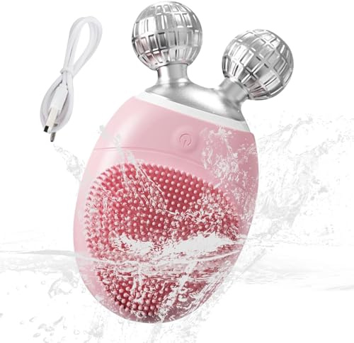 Cepillo Facial Limpieza Cutánea,Masajeador Facial Eléctrico | Dispositivo Eléctrico Masajeador Vibratorio Impermeable 5 Velocidades Ajustables Exfoliación Suave Limpieza Poros Hombres Mujeres