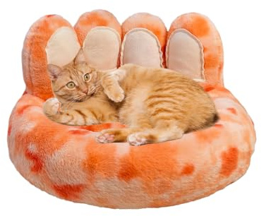 Djowyh Dog Bed | Pet Bed for Puppies and Cats with Non-Slip Base - Soft Cuddly Sleeping Place as Furniture for Home Bedroom Patio