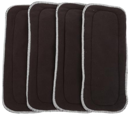 GOOHOCHY 4 Piezas Insertos para Pañales Forros de Microfibra para Pañales Lavables Protectores para Uso Bebés