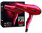 ID Italian Design - Asciugacapelli Professionale GTI 2600 Force Plus | Potenza 2200W - Motore AC ad Alte Prestazioni - 2 Velocità e 3 Modalità di Riscaldamento - Colore Rosso