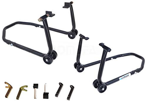 JOMAFA - SOPORTE/ELEVADOR/CABALLETES MOTO DELANTERO Y TRASERO DESMONTABLES UNIVERSAL