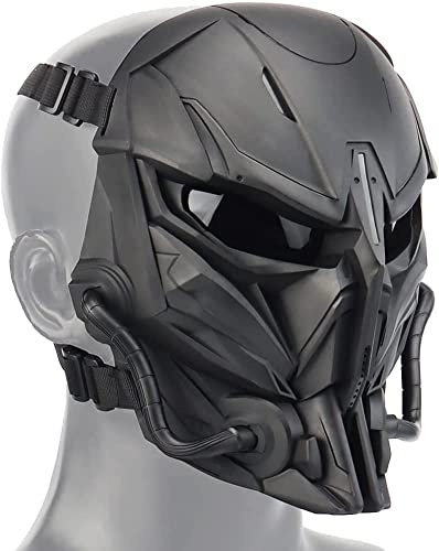 Airsoft Skull Mask,Adjustable Skull Full FaceMaskwith,Suitablefor Airgun Paintball Cosplay CostumeParty HockeyTactical Skull Mask