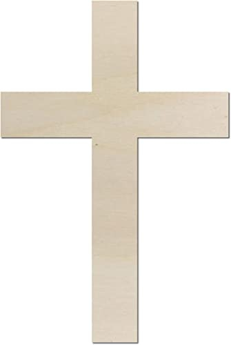 Kleenes Traumhandel Schönes Kreuz aus Holz – Kirche Ostern - Ideal als Deko - bis 60cm - für Wand & Tür (20 cm)