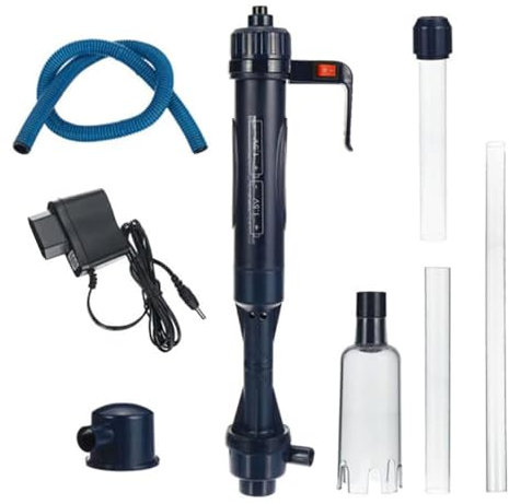 RuiJOTWAT Electric Aquarium Fish Tank Sand Gravel Cleaner Water Changer Extensible Tube Syphon Filter Pump Vacuum