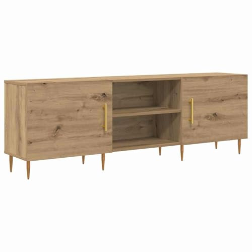 vidaXL Gabinete de TV Roble Artisan 150 x 30 x 50 cm, Elegante Mueble Rectangular para TV, solución Moderna, Unidad de Medios compacta, Centro de Entretenimiento Minimalista