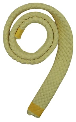 PEHHAH Tubular Aramid Rope Wick Pure Kevlar Sleeve for Fire Juggling Equipment Strong Oil Absorption Fire Sword Fire Cube Thai Staff (22 * 5mm, 1 meter)
