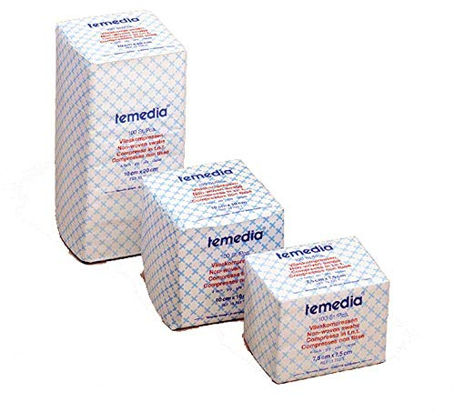 Holthaus Medical Vlieskompresse Temedia®, Kompresse, Wundauflage, Mull, 4-fach, unsteril, 5x5cm 100St