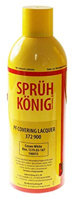 Truly PVC Supplies Pintura en aerosol Konig Covering Laca de color blanco crema
