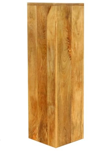 Oriental Galerie Säule Holzsäule Dekosäule Podest Ständer Sockel Blumenständer Holz Natur groß 85 cm