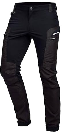 PUMA Workwear Pro-One Adventure Outdoor Wanderhose Herren - Ideal zum Klettern, Bergsteigen, Parkour und mehr – flexibel, verstärkt & strapazierfähig - Outdoor Hosen für Herren - Schwarz - S