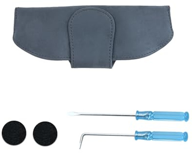 Coleya Universale Custodie Occhiali Auto, Porta Occhiali per Auto in Pelle Scamosciata, Supporti per Occhiali da Sole Magnetici, Universale Auto Accessori Scatola Occhiali da Auto (Blu)