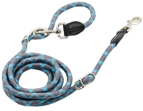 Guinzaglio per cani a mani libere da 8, 5 piedi, guinzaglio regolabile in nylon a tracolla per cani di taglia media e, antiscivolo per camminare e correre