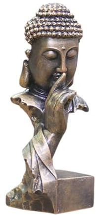 SCBOY Adornos de budas Decorativos inspiradas en el Zen Cultiva un Ambiente Relajante y Espiritual Buda Adecuadas para Home Decoration Jardín Exterior etc (B)