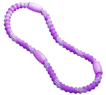MFMEXUL Aro de Fitness Portátil para Adultos Círculo de Ejercicio Ergonómico Aro Abdominal con Masajeador Incorporado Y Estructura Plegable Hecho en Aleación, Púrpura, 3 Secciones, 1 Kg