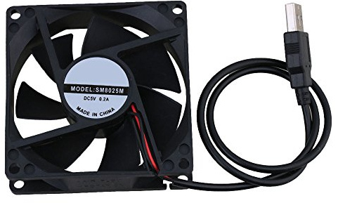 BQLZR 5V Black 8CM 8025 USB Silent Power Ball Bearing Computer Case Cooling Fan for Computer Case CPU Cooler