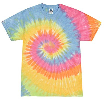 Krazy Tees Tie Dye Shirt Women Tops or 100% Cotton Cute Trendy Tie Dye Shirts for Men, Teens, Youth, Girls & Boys, Blue Ocean