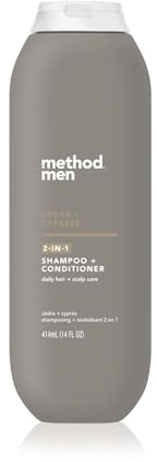 Method Men 2-in-1 Shampoo + Condtioner, Cedar + Zypresse, Paraben- und Phthalatfrei, 14 ml (1 Stück)