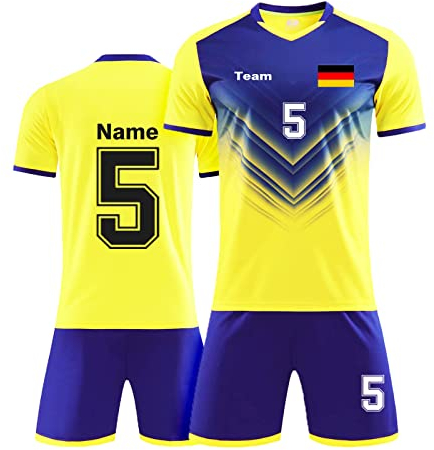 LAIFU Trikot Kinder Männer Jungen Personalisierte Benutzerdefiniert Trikot Jeder Name Nummer Team Logo