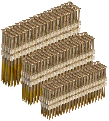 SITLDY Framing Nails 21 Degree 3 SIZES (3-1/2+3.0+ 2-3/8, 150 per Size) Full Round Head EG Smooth Shank, 450 Count Assorted Size, for Pneumatic, Electric 20 to 22 Degree Framing Nailer