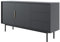 Selsey Commode À 3 Tiroirs 2 Portes Meuble De Rangement sur Pieds Push to Open Soft Close 154 cm Noir Viviaro