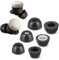 Memory Foam Tips for New Google Pixel Buds Pro 2 / Pixel Buds Pro, No Silicone Eartips Pain, Anti-Slip Replacement Ear Tips, Fit in the Charging Case, 3 Pairs (S/M/L, Black)