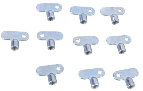 Heizkörper-Abluftventile, quadratischer Schlüssel, Heizkörper, Entlüftungsschlüssel, Heizkörper, Wasserhahn, Sanitär-Entlüftungsschlüssel, Heizkörperzubehör, 10 Stück