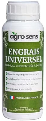 Agro Sens Engrais Organique Liquide Universel 500 ML (250 litres de préparation)